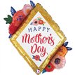 38in MOTHERS DAY FLORAL DIAMOND FOIL BALLOON