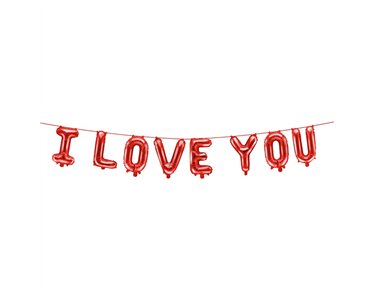 14in I LOVE YOU AIR FILL FOIL BALLOON