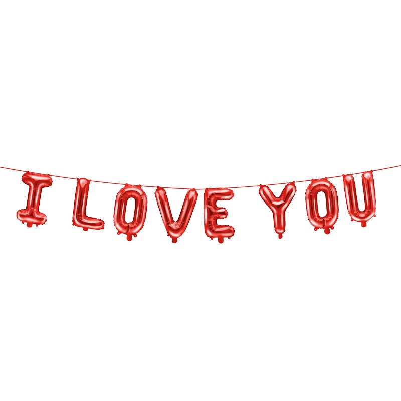 14in I LOVE YOU AIR FILL FOIL BALLOON