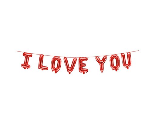 14in I LOVE YOU AIR FILL FOIL BALLOON