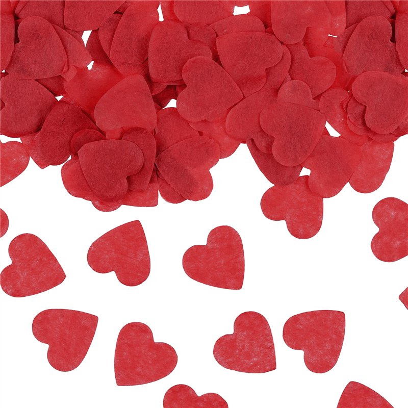 1.6cm 15g RED CONFETTI HEARTS