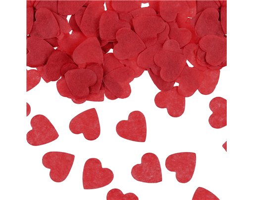 1.6cm 15g RED CONFETTI HEARTS