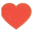 20PK 14x12cm RED HEART NAPKINS