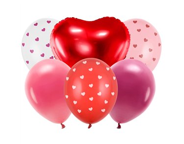 6PC BE MINE VALENTINE BALLOON SET