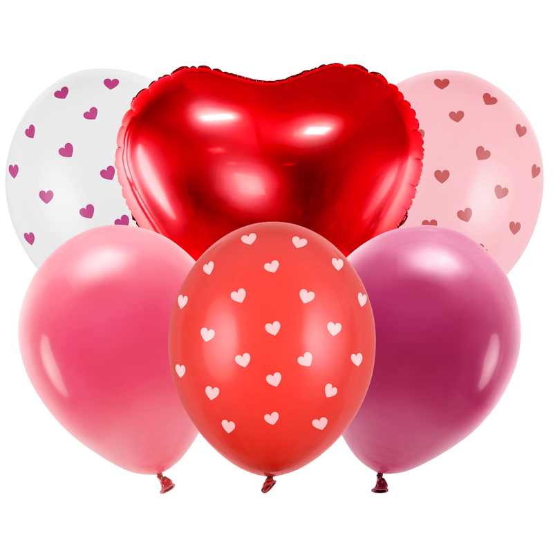 6PC BE MINE VALENTINE BALLOON SET