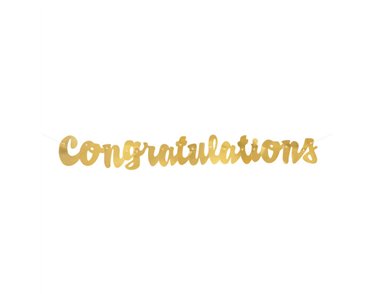 GOLD SCRIPT CONGRATS BANNER
