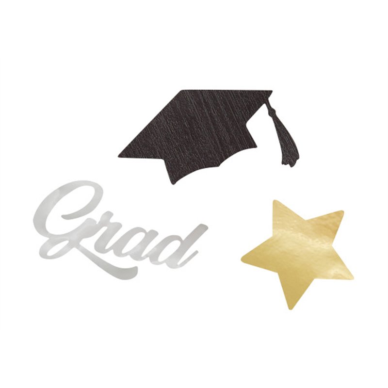 5oz STARS AND CAPS GRADUATION JUMBO CONFETTI