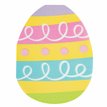 16PK EASTER EGG SHAPED NAPKINS