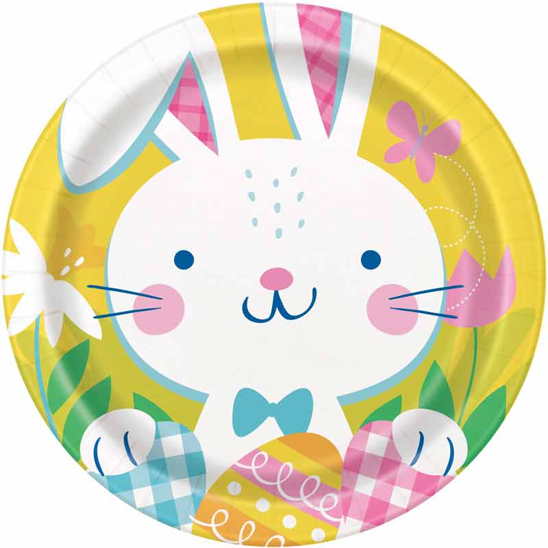 8PK 9in EGGCELLENT EASTER PLATES