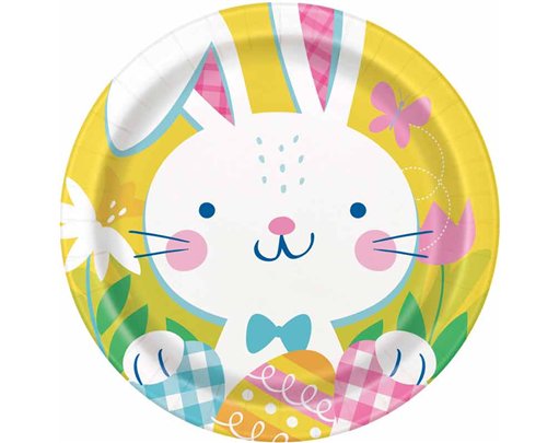 8PK 9in EGGCELLENT EASTER PLATES