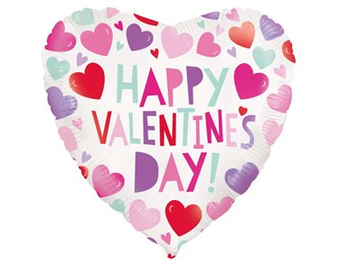 18in SMILING HEART FOIL BALLOON