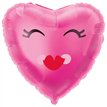 18in SMILING PINK HEART FOIL BALLOON