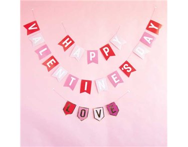 3ft FOIL LOVE PENNANT BANNER