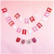 3ft FOIL LOVE PENNANT BANNER