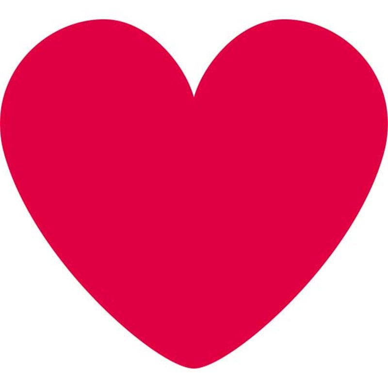 10PC MINI RED HEART CUTOUTS