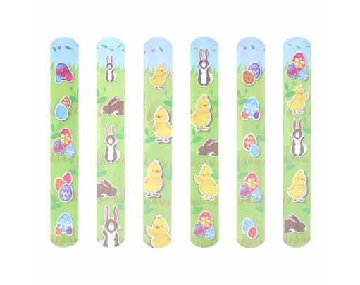 6ASST EASTER SNAP BRACELET 120S