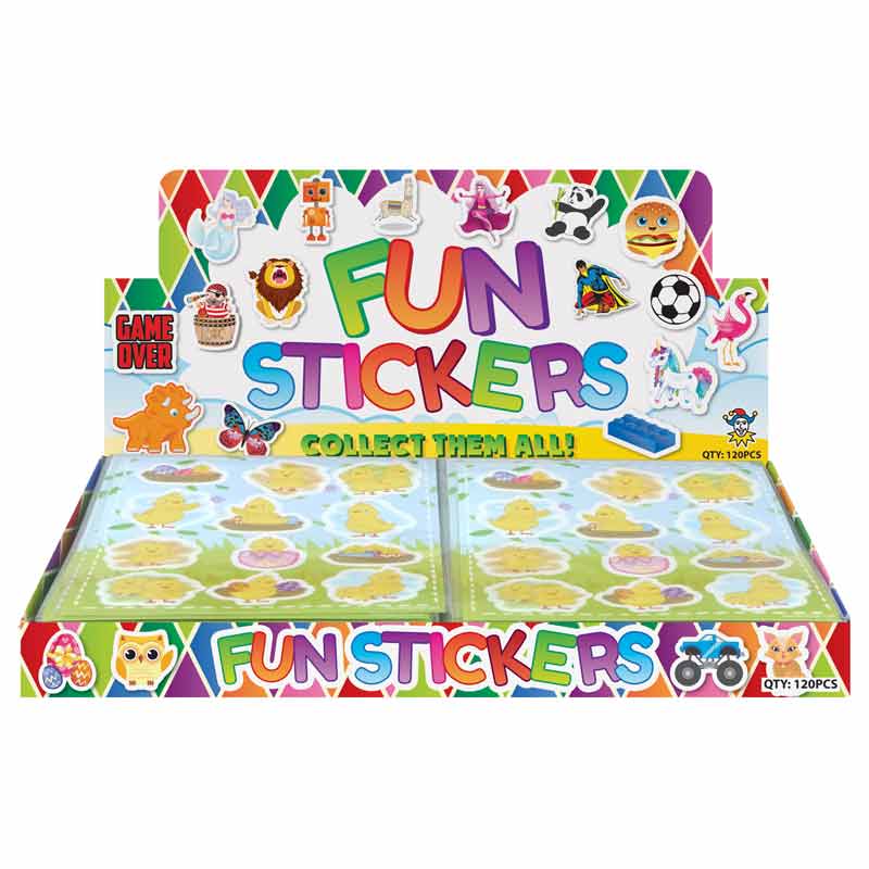 12PC EASTER STICKER SHEET 120S