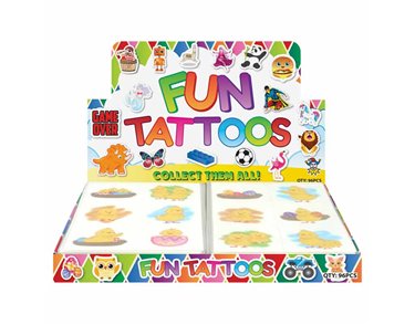 6PC 2ASST EASTER MINI TATTOOS 96S