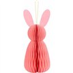 30cm PINK BUNNY HONEYCOMB PAPER DECORATION