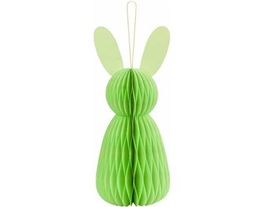 30cm LIGHT GREEN BUNNY HONEYCOMB PAPER DECORATION