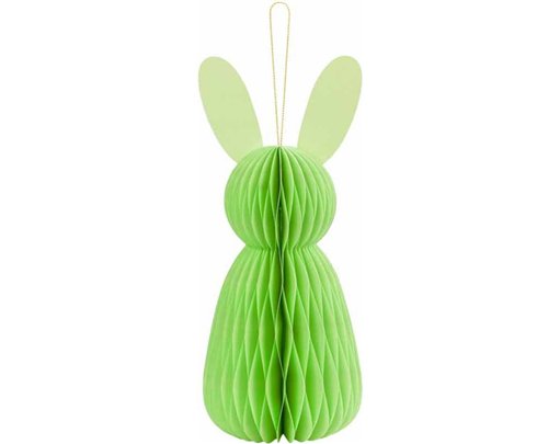 30cm LIGHT GREEN BUNNY HONEYCOMB PAPER DECORATION