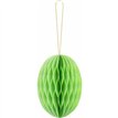 12cm LIGHT GREEN EGG HONEYCOMB PAPER DECORATION