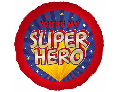 18in YOU'RE MY SUPERHERO FOIL BALLOON