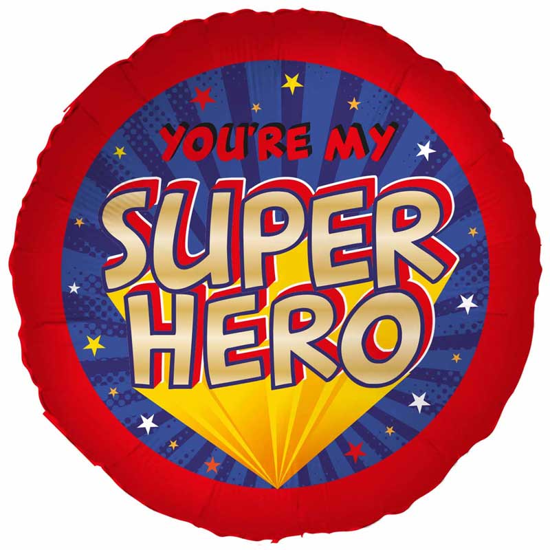 18in YOU'RE MY SUPERHERO FOIL BALLOON