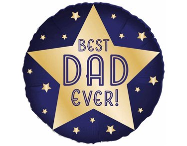 18in BEST DAD EVER FOIL BALLOON