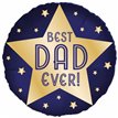 18in BEST DAD EVER FOIL BALLOON