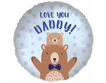 18in LOVE YOU DADDY BEAR FOIL BALLOON