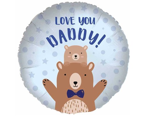 18in LOVE YOU DADDY BEAR FOIL BALLOON
