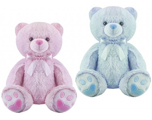 28in 2ASST PINK/BLUE BABY BEAR
