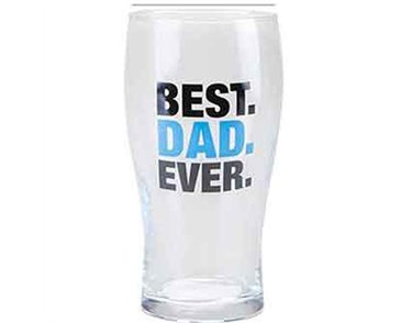 DAD PINT GLASS WITH STICKER