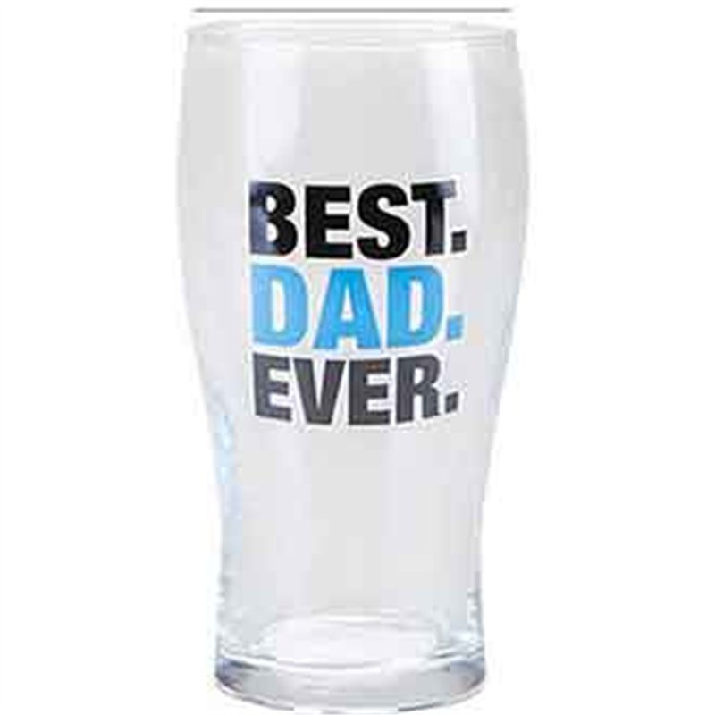 DAD PINT GLASS WITH STICKER