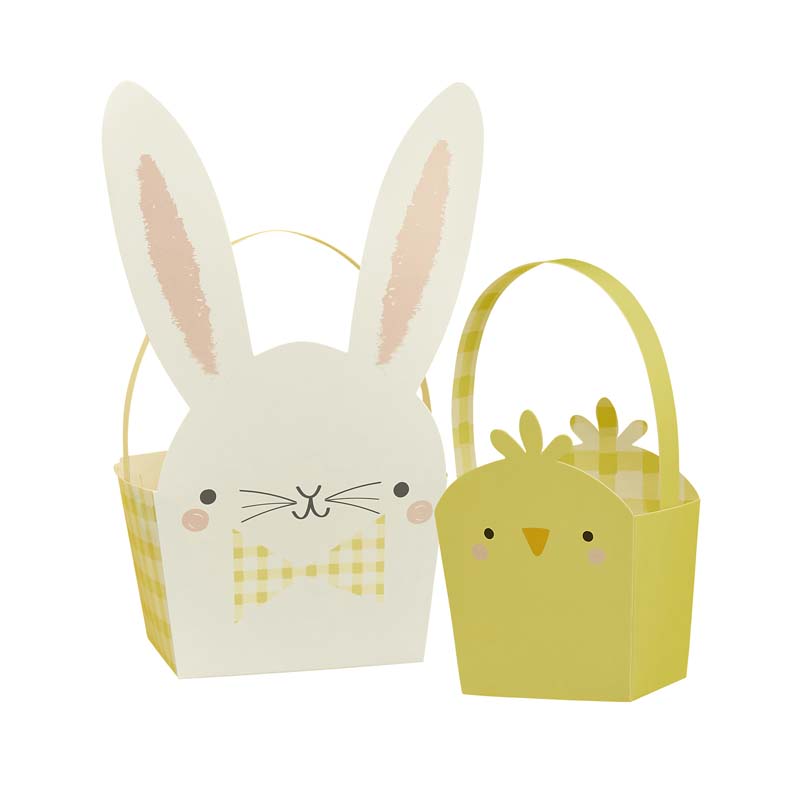 5PK EASTER BUNNY & CHICK BASKETS