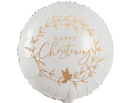 22in HAPPY CHRISTENING FOIL BALLOON