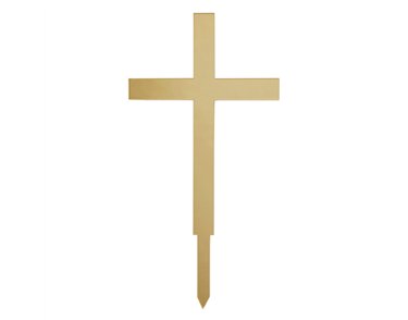 GOLD CROSS ACRYLIC CAKE TOPPER