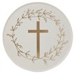 8PK GOLD CROSS PAPER PLATES