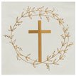 16PK GOLD CROSS PAPER NAPKINS