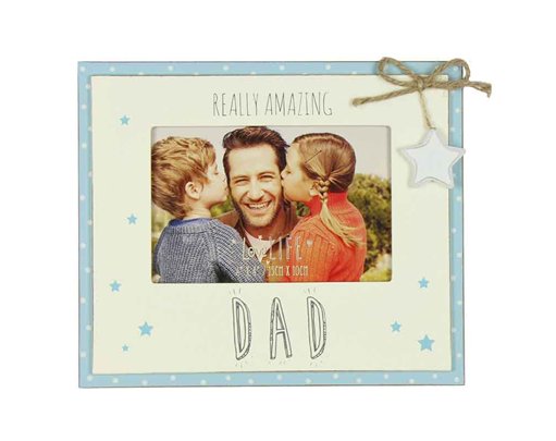 6x4in AMAZING DAD LOVE LIFE PHOTO FRAME