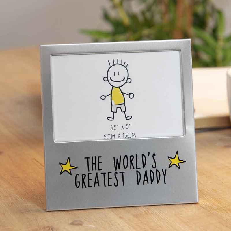 5x3.5in GREATEST DADDY PHOTO FRAME