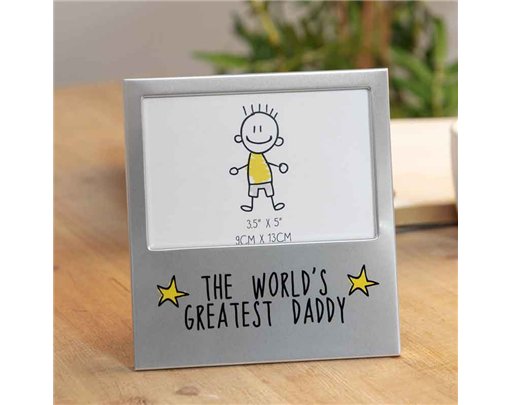 5x3.5in GREATEST DADDY PHOTO FRAME