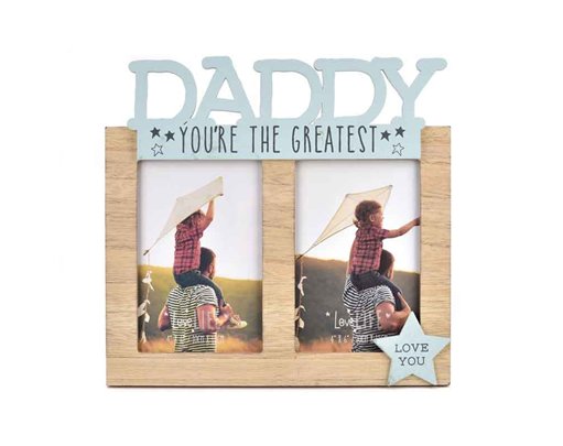 4x6in DADDY LOVE LIFE DOUBLE FRAME