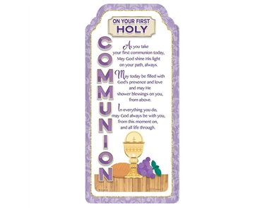 WORD GALLERY FIRST COMMUNION CERAMIC PLAQUE