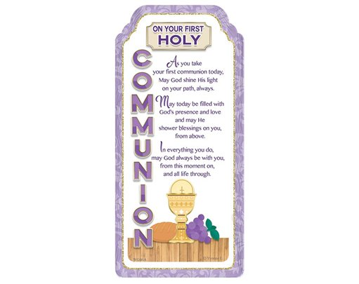 WORD GALLERY FIRST COMMUNION CERAMIC PLAQUE