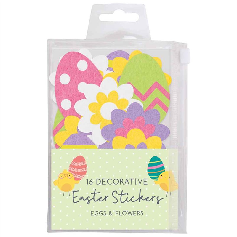16PC EGGS / FLOWERS EASTER BONNET DECORATIONS