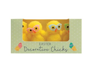 4PK EASTER ASSORTED FUNKY EASTER CHICKS