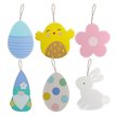 6PK EASTER HANGING DECORATIONS