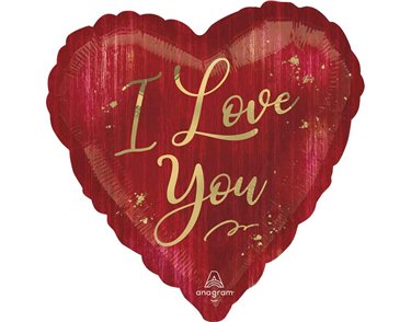 18in I LOVE YOU VALENTINE ROUGE FOIL BALLOON